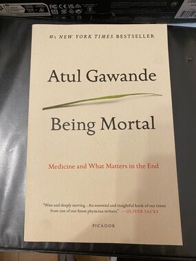 Atul Gawande "Being Mortal" Paperback - Cream Cover
